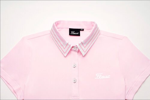 Golf short sleeve T-shirt for women's outdoor casual quick drying lapel top, slim fit and slimming temperament golf uniform - Image 5