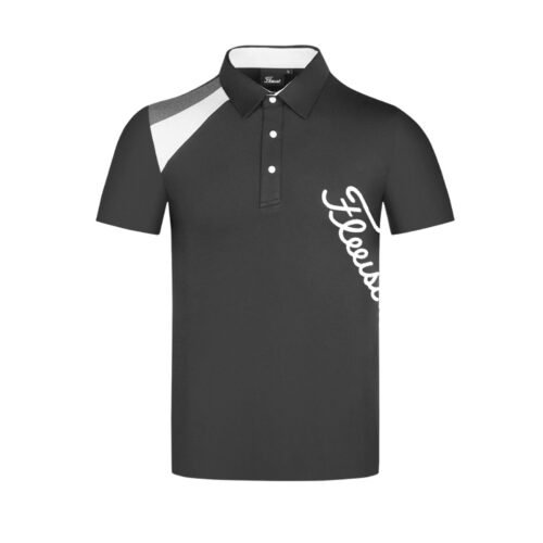 Summer golf uniform men's minimalist style outdoor sports quick drying breathable polo shirt jersey - Image 3