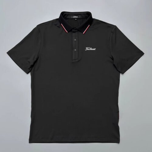 Golf Clothing Men's Short sleeve Fashionable Slim fit Quick drying Breathable Lapel Sports Shirt - Image 6