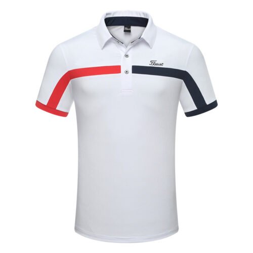Golf Clothing Men's Golf Clothing Outdoor Sports Short sleeved Breathable T-shirt Polo Shirt - Image 3
