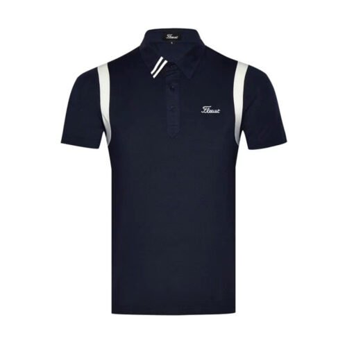 Golf clothing men's short sleeved breathable quick drying sweat wicking moisture absorbing - Image 4