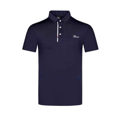 Summer golf clothes men's T-shirt short sleeve sports breathable quick drying elastic jersey golf lapel polo shirt - Image 4