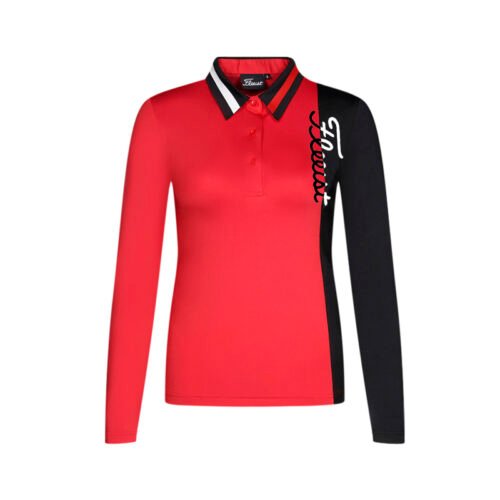 Golf clothing women's long sleeved quick drying breathable sweat wicking T-shirt casual outdoor polo shirt - Image 3
