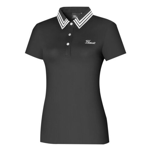Golf short sleeve T-shirt for women's outdoor casual quick drying lapel top, slim fit and slimming temperament golf uniform - Image 4