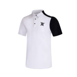 Summer golf apparel men's short sleeved dry polo shirt outdoor sports casual top