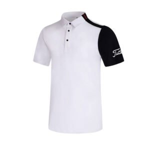 Golf Clothing Men's Jerseys Breathable Sweat Wicking Short sleeves Sweat Absorbing Polo Shirts Golf Tops