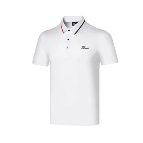 Golf clothing men's sweat wicking sport polo shirt quick drying breathable casual outdoor top - Image 3