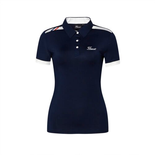 Solid color golf jerseys women's golf apparel outdoor sports jerseys polo shirts - Image 2