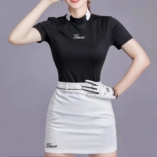 New Golf Women's Short sleeved GOLF Clothing Quick drying Loose Breathable Polo Shirt Fashion Top - Image 4