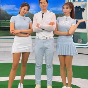 Summer Golf Clothing Women's Short Sleeve Sports Elastic T-shirt Elastic Comfortable and Versatile Golf Top