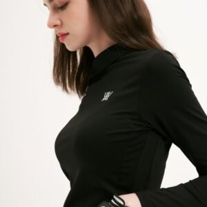 Golf women's top slim fit, dry breathable high-end golf polo shirt