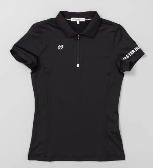Golf women's short sleeve Polo Shirt with zipper collar outdoors slim fit sports jersey - Image 5