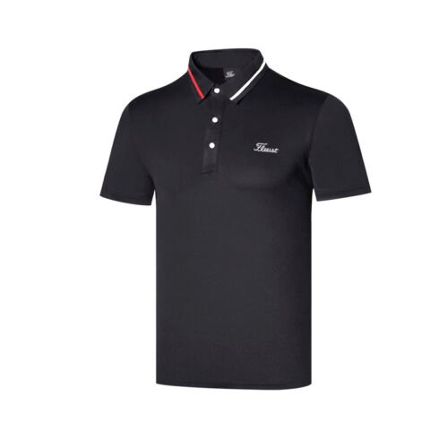 Golf clothing men's sweat wicking sport polo shirt quick drying breathable casual outdoor top - Image 2