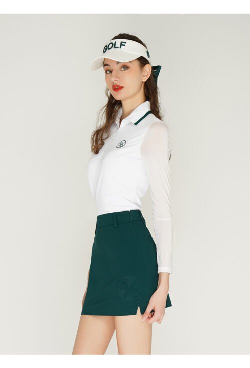 Golf women's base shirt summer thin cool long sleeved polo shirt - Image 4