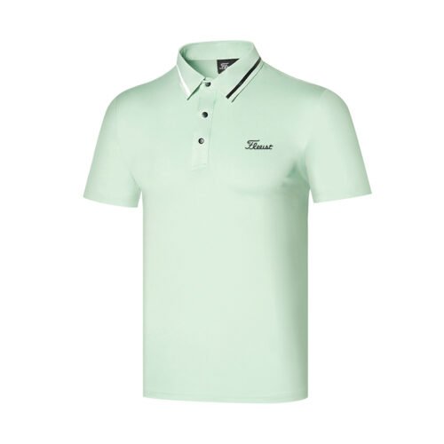 Golf clothing men's sweat wicking sport polo shirt quick drying breathable casual outdoor top - Image 4