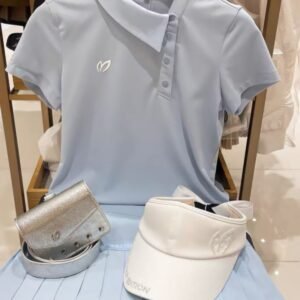 Summer Golf Clothing Women's Short Sleeve Sports Elastic T-shirt Elastic Comfortable and Versatile Golf Top