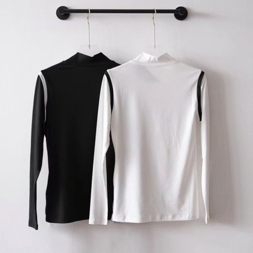 Summer Golf Clothing Women's Round Neck Long Sleeve Sunscreen Pleated skirt Polo - Image 3