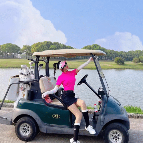 Summer Golf Women's Shirt Fashionable and Dazzling Sweat wicking Sports New Round Neck Top - Image 9