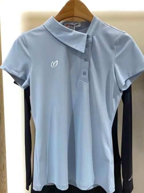 Summer Golf Clothing Women's Short Sleeve Sports Elastic T-shirt Elastic Comfortable and Versatile Golf Top - Image 7