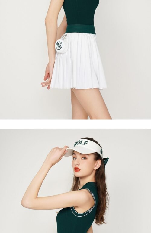 Golf suit women's short skirt personality sports fashion pleated skirt A-line skirt - Image 7