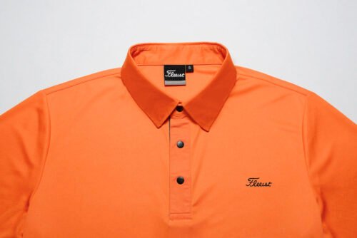 Golf Men's Solid color Top, Fashionable Breathable Simple Golf Polo Shirt - Image 7
