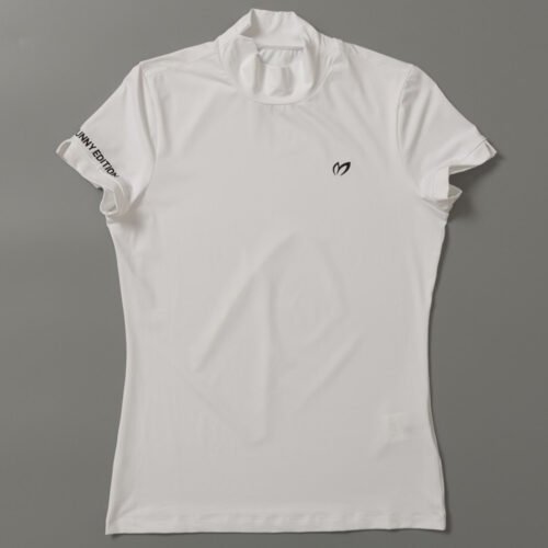 Summer Golf Women's Shirt Fashionable and Dazzling Sweat wicking Sports New Round Neck Top - Image 3
