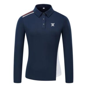 Golf clothing autumn loose and fashionable lapel quick drying versatile women's long sleeved minimalist sports top