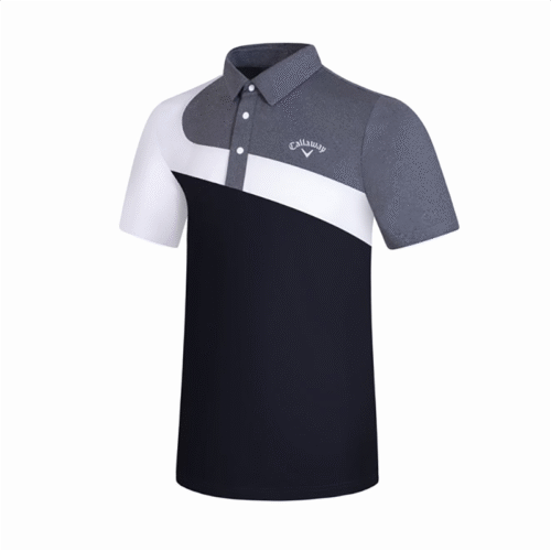 Men's Summer Polo Shirt Cotton Golf Shirt Breathable Short Sleeves Polos Button-down Polo Shirt Solid Color Polo - Image 3