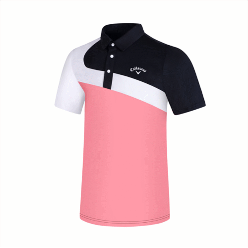 Men's Summer Polo Shirt Cotton Golf Shirt Breathable Short Sleeves Polos Button-down Polo Shirt Solid Color Polo - Image 4